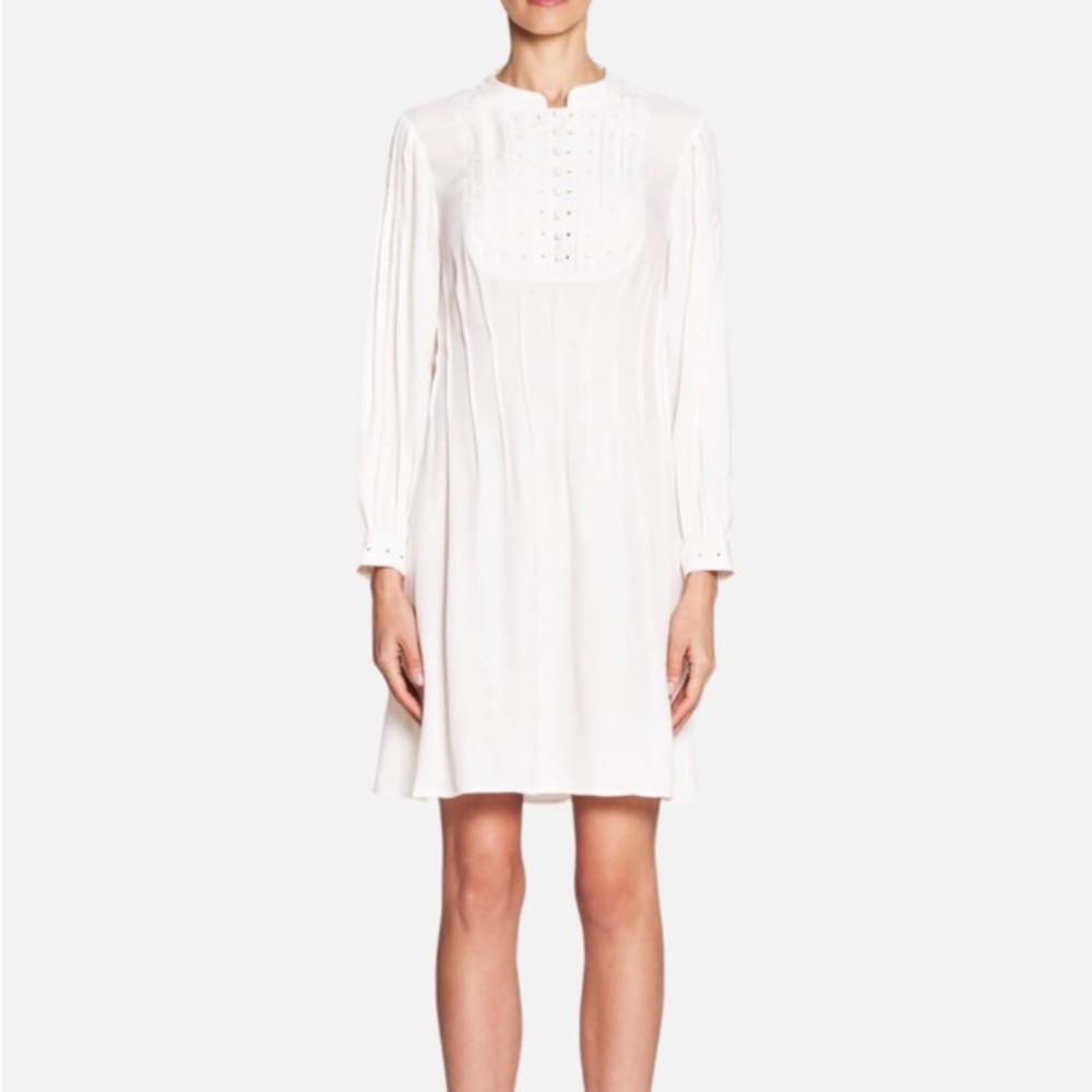 FRAME Denim Eyelet Dress
